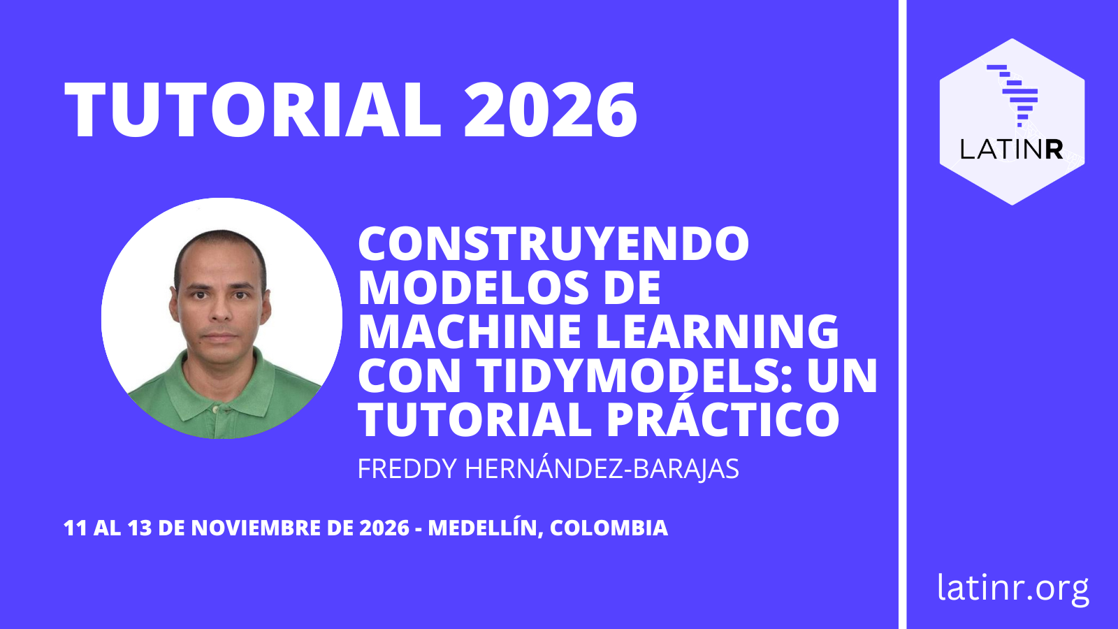 Flyer for the tutorial Building Machine Learning Models with tidymodels